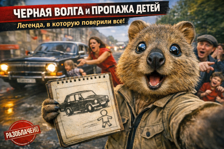 Чёрная Волга: городская легенда о похищениях детей в СССР - обложка